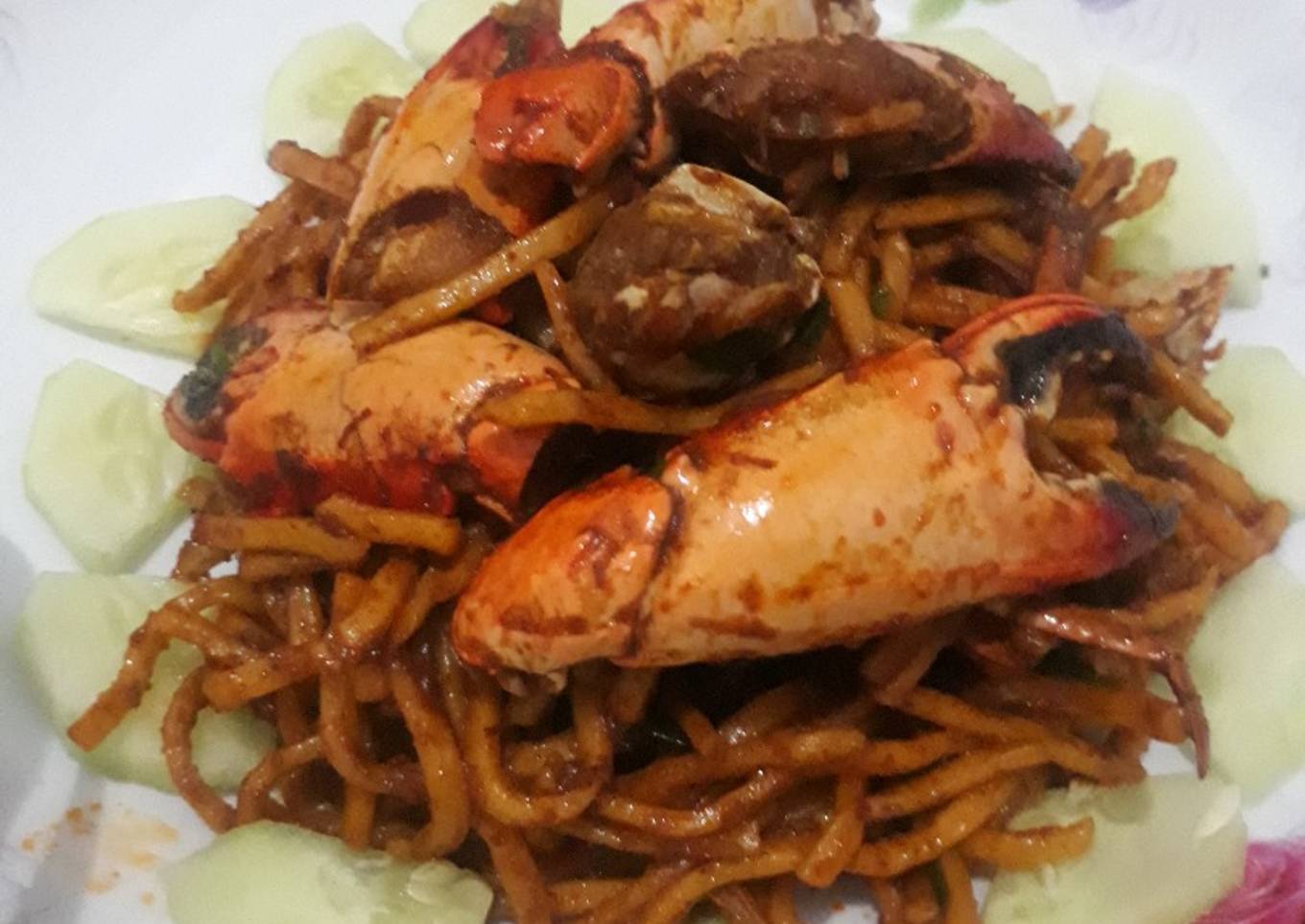 Mie Aceh Kepiting Pedas