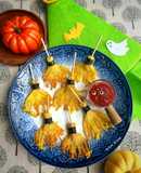 Chổi Phù Thủy Halloween (Nấm Kim Châm Chiên Giòn)