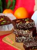 Turrón de Chocolate y Mijo, a la Naranja