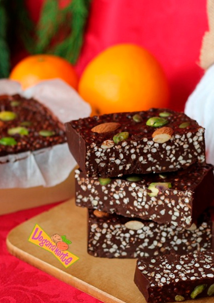Una foto de Turrón de Chocolate y Mijo, a la Naranja
