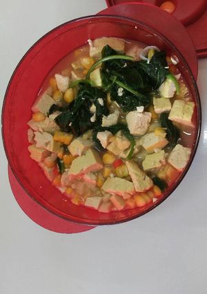 Foto resep Sayur diet TahJaBa (tahu jagung bayam)