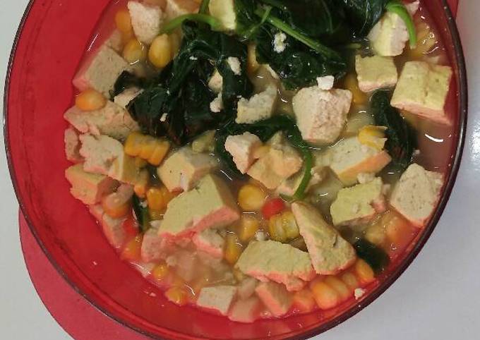 Resep Sayur diet TahJaBa (tahu jagung bayam), Lezat