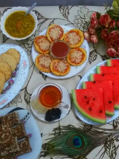 عکسی از دستور سفره افطار