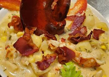 Ultimate Making Recipe Lobster Corn Chowder Very Delicious Ultimate Making Recipe Lobster Corn Chowder Very Delicious