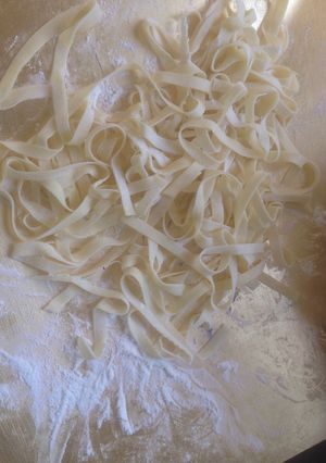 A picture of Homemade pasta.