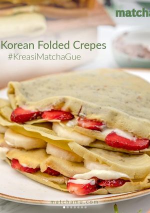Foto resep Korean Folded Crepes