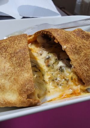 Una foto de Pizza calzone