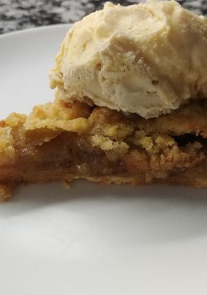 Una foto de Crumble de manzana
