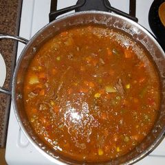 A picture of Steak Soup.