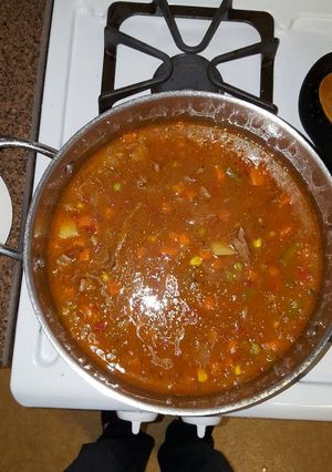 A picture of Steak Soup.