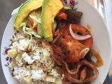 Arroz de papa con repollo