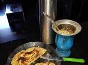 Una foto de tortilla con manzana