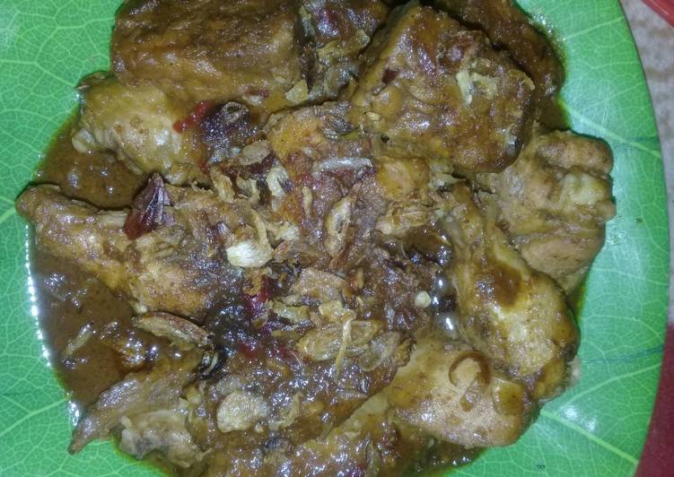 Cara mudah mengolah Rendang Ayam Bumbu Instan Ala Dapur Galuh yang Menggugah Selera