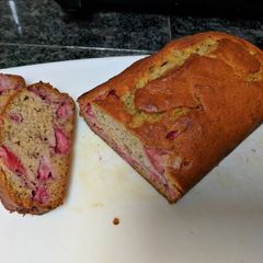 A picture of Strawberry Banana Bread.