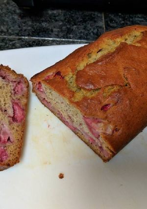 A picture of Strawberry Banana Bread.