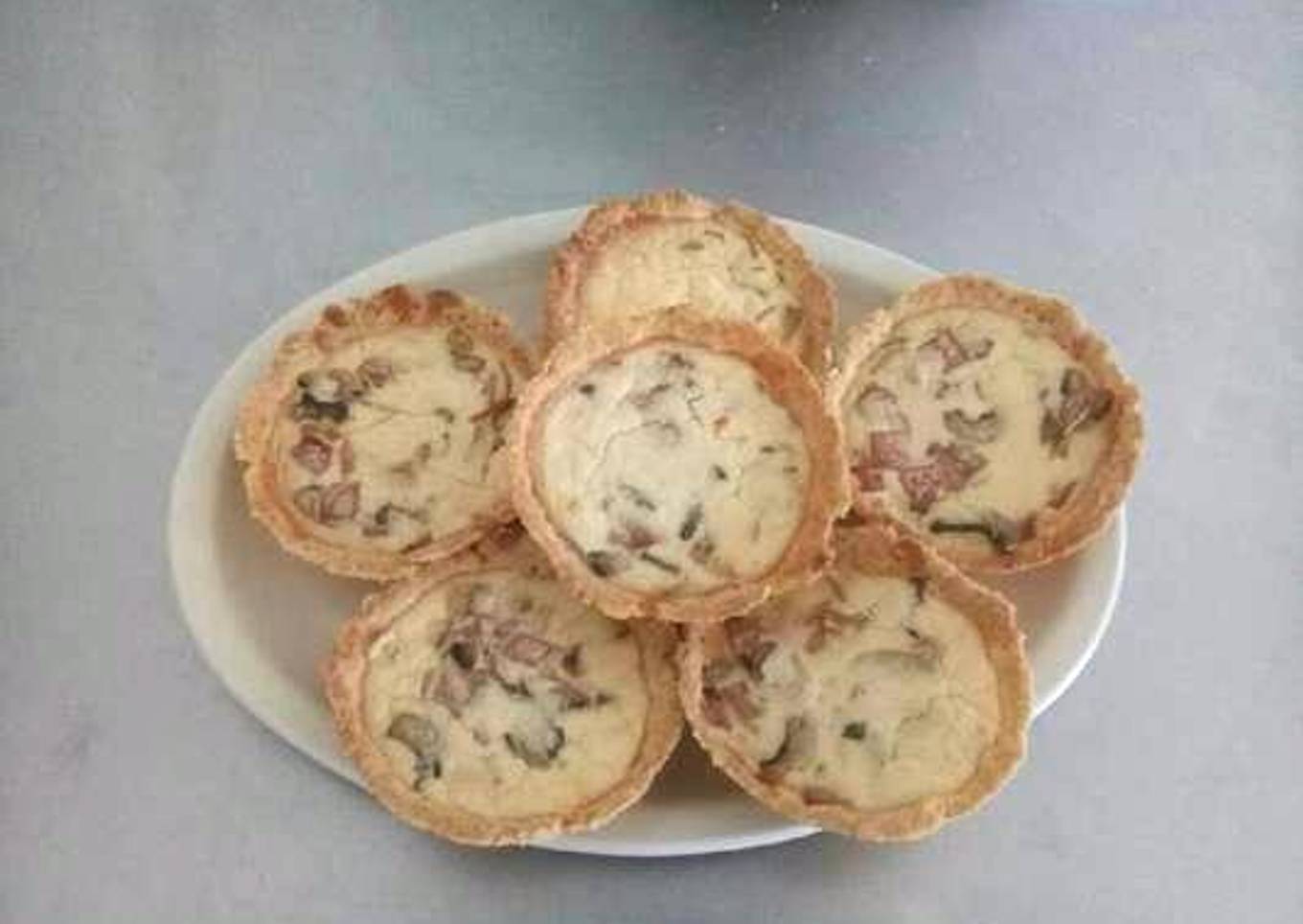 Tarta de champiñones