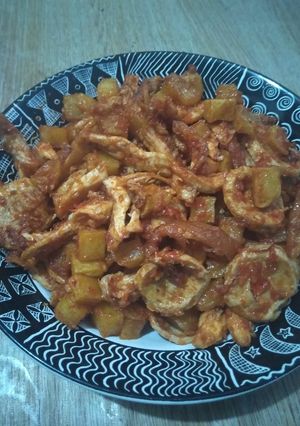 Foto resep Sambel kentang suir ayam bakso 🤭