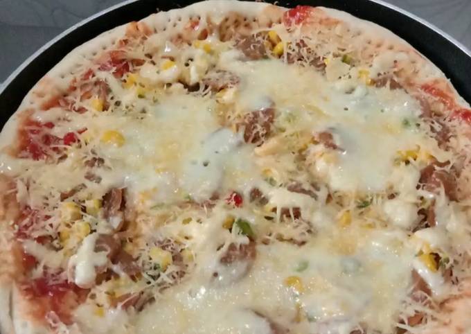Langkah Mudah untuk Membuat Pizza teflon ala rumahan Anti Gagal