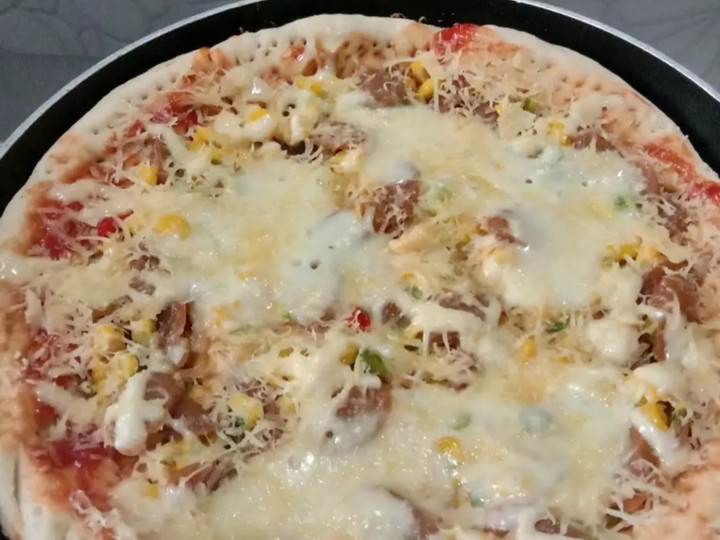 Langkah Mudah untuk Membuat Pizza teflon ala rumahan Anti Gagal