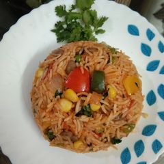 A picture of Mexican Rice.