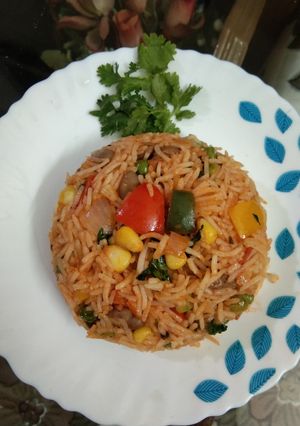 A picture of Mexican Rice.