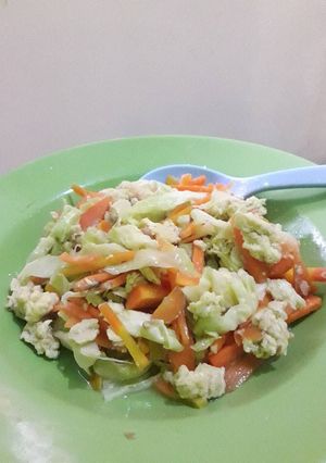 Foto resep Tumis Wortel Kubis (Orak arik telur)