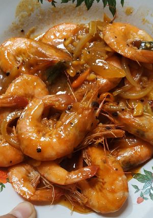 Foto resep Udang Saos Padang