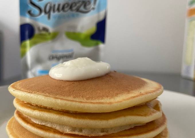 Pancake fluffy yogurt no mixer