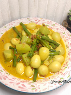 Foto resep Gulai Telur Puyuh Kacang Panjang dan Labu Siam
