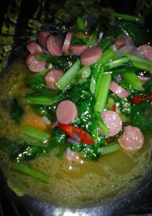 Foto resep Sawi sosis
