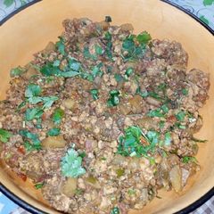 A picture of Tawa Vegetable Keema.