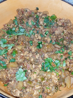 A picture of Tawa Vegetable Keema.