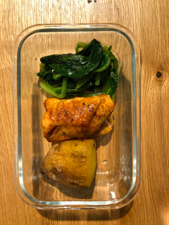 烤雞減醣便當 的食譜成品照片