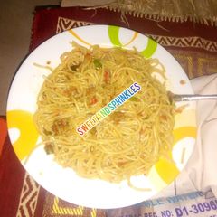 A picture of Jollof Spagetti.