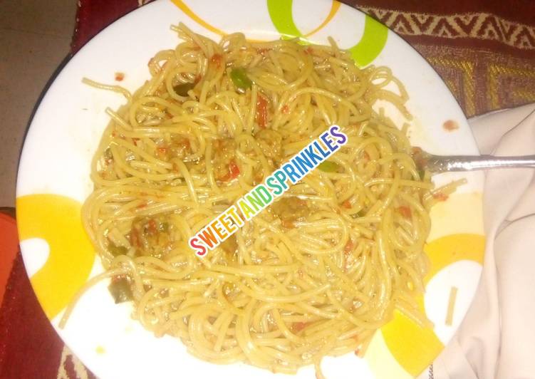 Easiest Way to Make Award-winning Jollof Spagetti