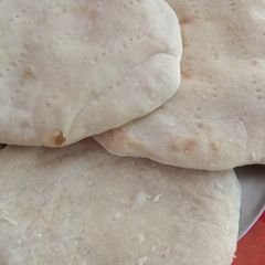 A picture of Homemade pizza base.