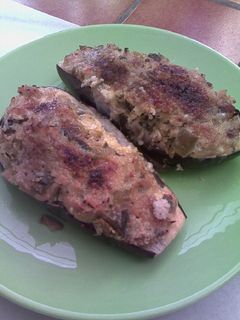 Una foto de Berenjenas rellenas de couscous