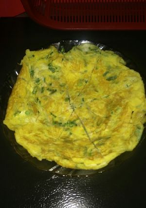 Foto resep Telur dadar teri nasi
