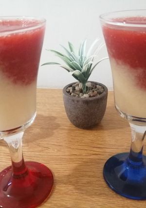 صورة لوصفة عصير شمام 🍈وفروله 🍓