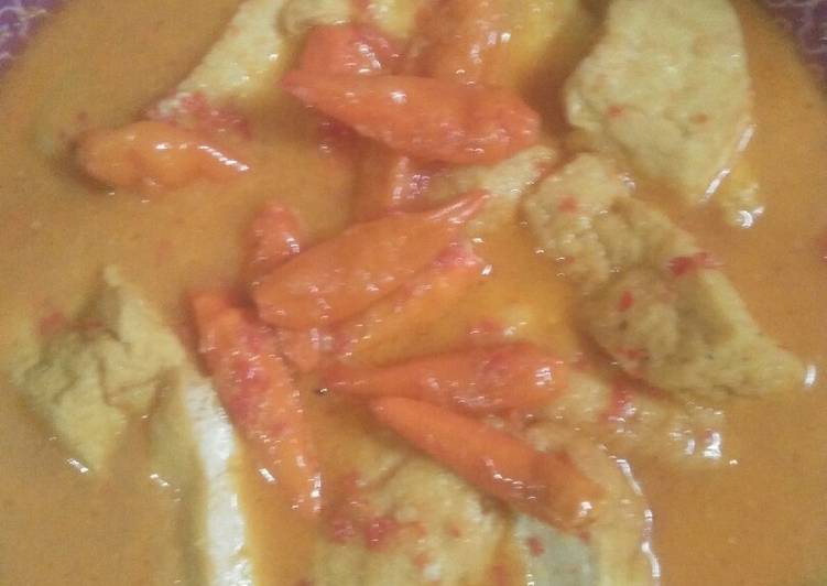 Tahu kuah santan pedas(vivi febriany)