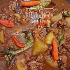 A picture of Krengsengan Daging Qurban.
