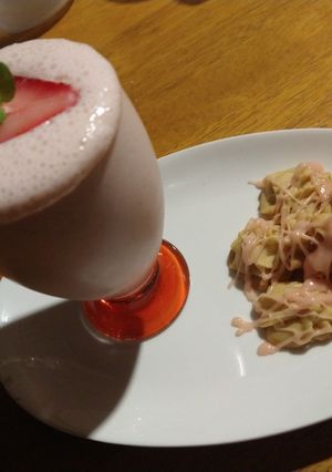 Una foto de ✨🍓Pastisetas con malteada sabor fresa🍓✨