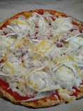 Pizza Light con masa de coliflor