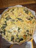 Leek, Goat Cheese, and Honey Quiche