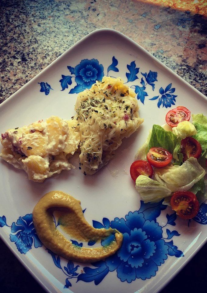 Una foto de Patatas a la crema absolutamente deliciosas, rápidas y fácil de hacer