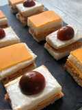 Canapés de paté de pollo con tomates secos