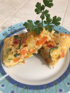 Una foto de Tortilla de verduras