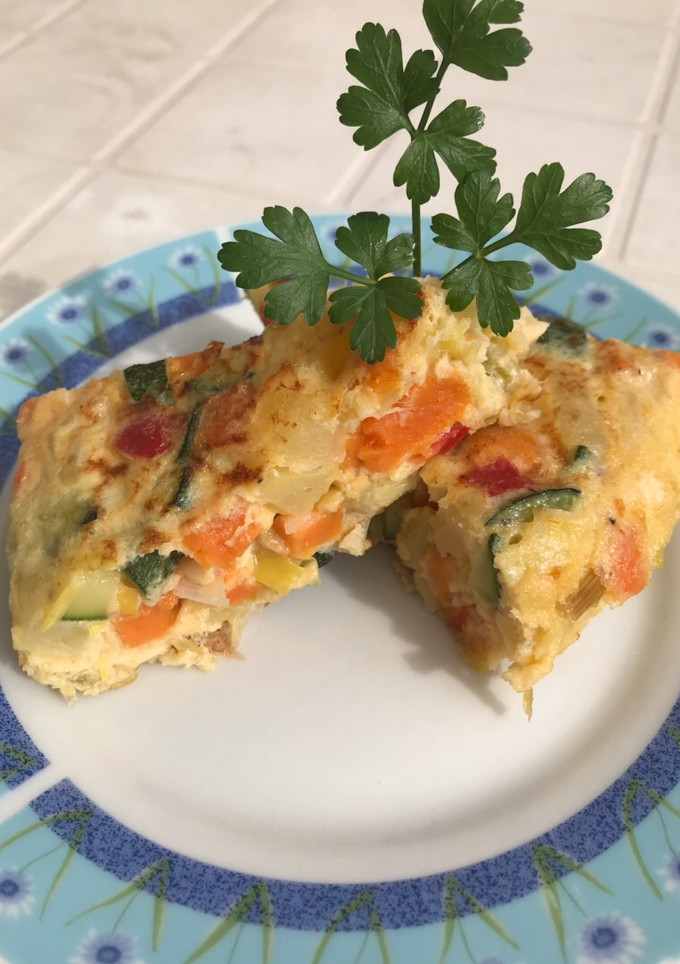 Una foto de Tortilla de verduras