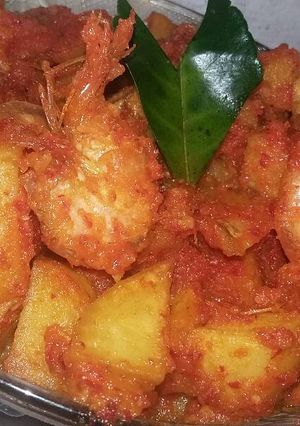 Foto resep Kentang udang balado