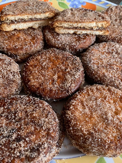Una foto de Galletas fritas rellenas de Nutella